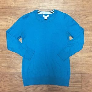 Banana Republic Blue Sweater Silk Blend  XS